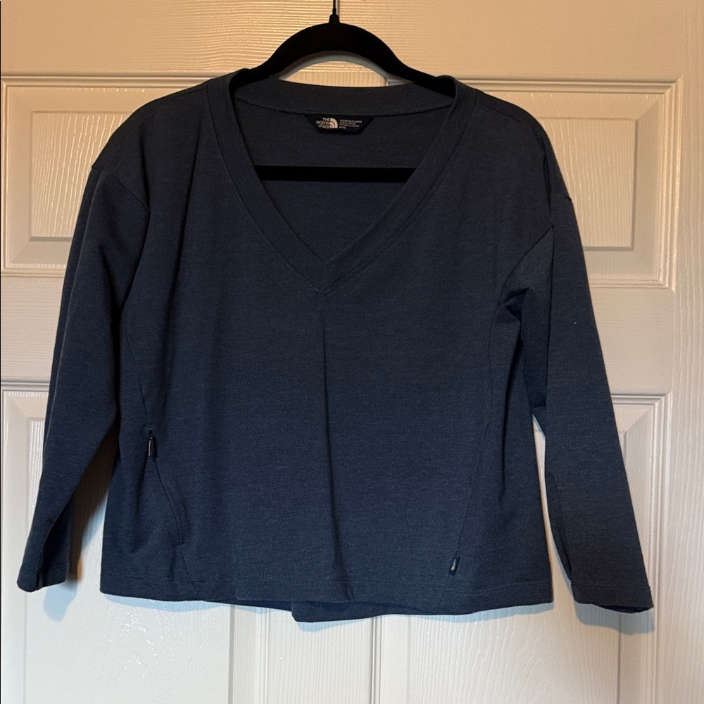 The North Face Blue V-Neck Top